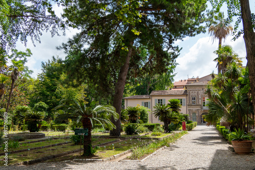 Italy, Pisa, July 26, 2023. The botanical garden of the University of Pisa was created in 1544 on the initiative of Luca Ghini