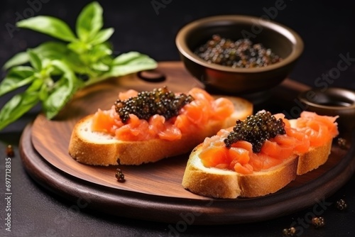 Black and Red fish caviar background. Holiday Party Appetizer, Slavic core concept. For postcard, banner, wallpaper, backdrop, web, card, poster, cover, print. Copy space.