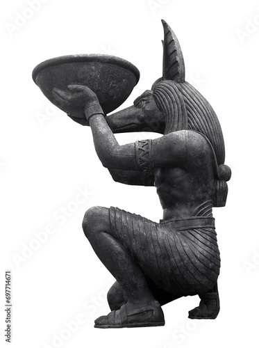 Anubis Stone Egyptian ancient art Sculpture Statue