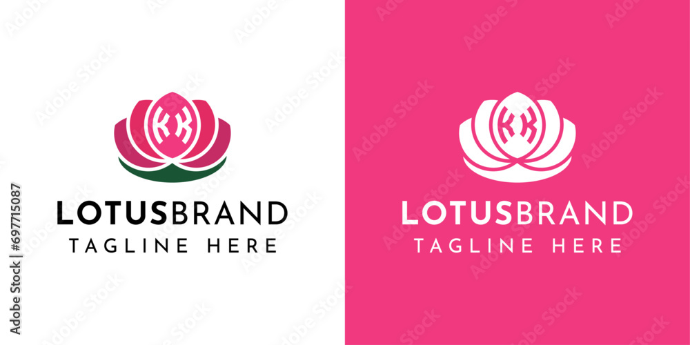 Letter KK Lotus Logo, suitable for business related to lotus flower with KK initial. Letter KK Lotus Logo, suitable for business related to lotus flower with KK initial.