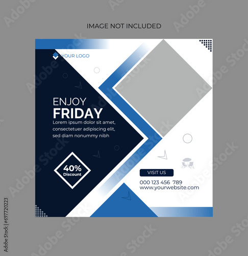 Social media post banner. It is especially useful for using various social media.