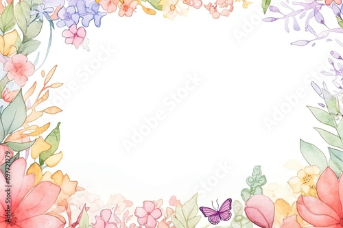 Hand-Drawn Mother's Day Letter Paper in a Gentle Pastel Palette, Ideal for Your Messages of Appreciation.