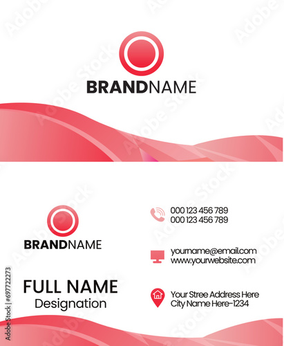 vector modern business card template © HAMIDA