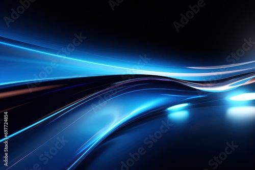 wave, line, colours, design, art, motion, wallpaper, colourful, light, bright. abstract art background image with smooth lines blue color motion likes liquid and wave line light via ai generate.