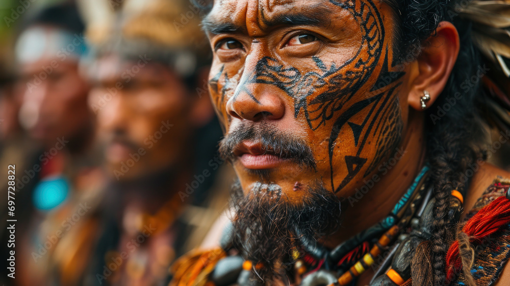 Maori Essence: A Cultural Portrait from New Zealand. Generative AI