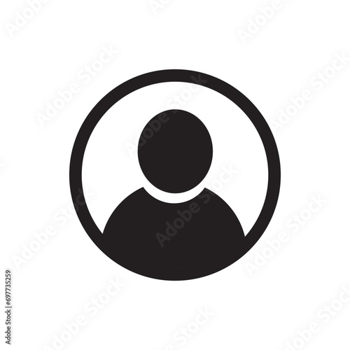 ,User icon in flat style, Person icon, User icon for your web site design, logo, app, UI. Vector illustration User icon vector illustration