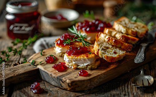 Festive Flavors: Party Appetizers with Turkey, Brie, and Cranberry Sauce