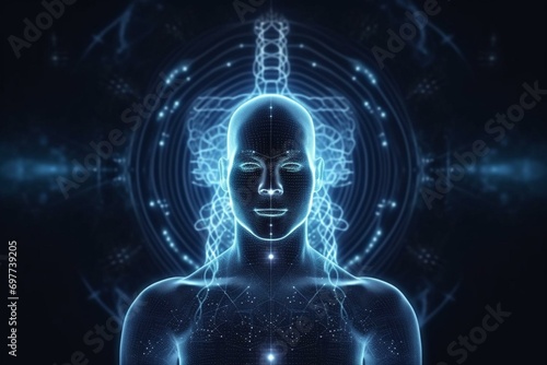 meditação representação expanção da consciência. Generative AI