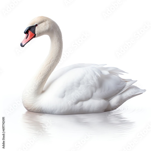 a white swan on watera white swan on water