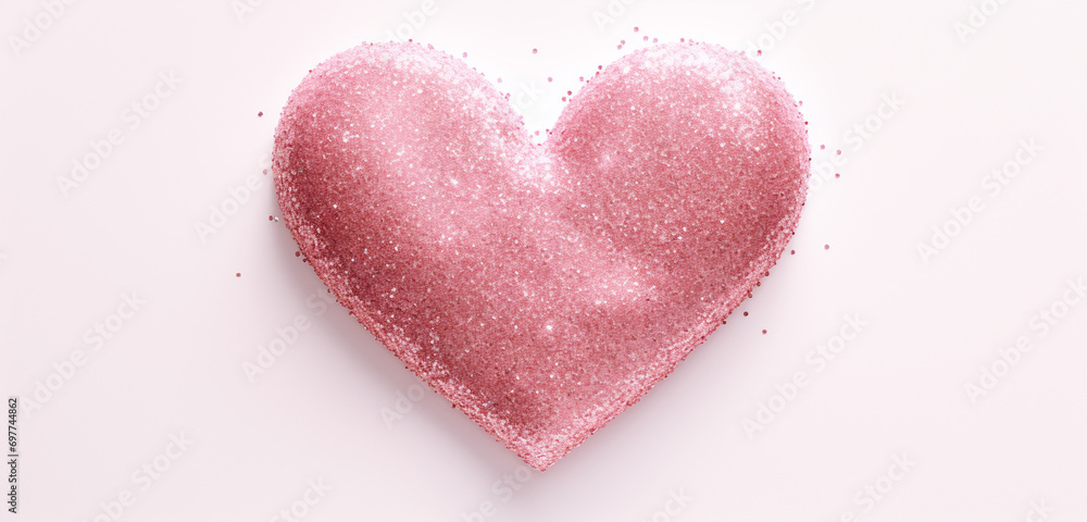 pink heart on a pink background