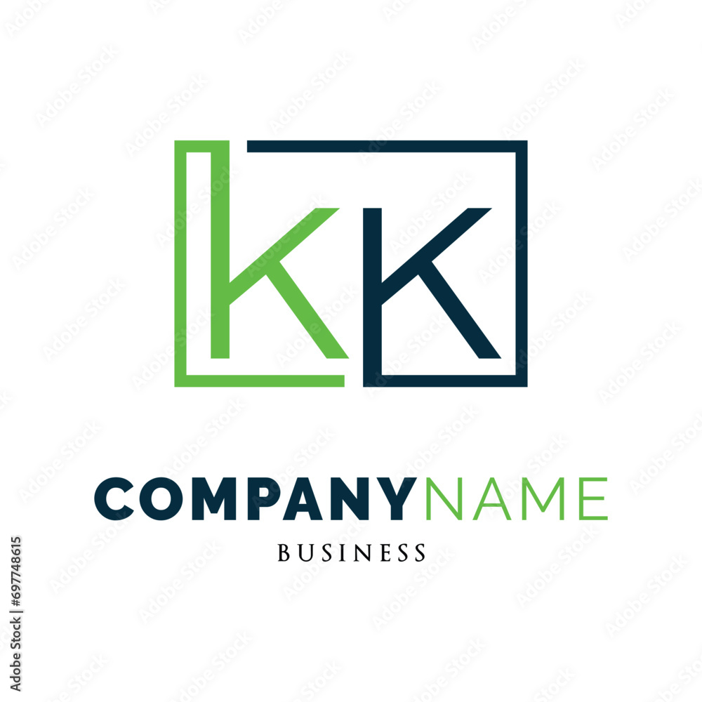 Initial Letter KK Icon Logo Design Template Initial Letter KK Icon Logo Design Template