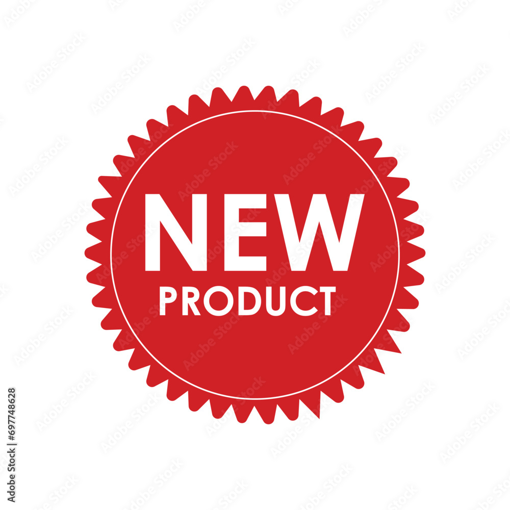 For packaging and websites, a new product label, seal, sticker, or burst flat vector icon For packaging and websites, a new product label, seal, sticker, or burst flat vector icon