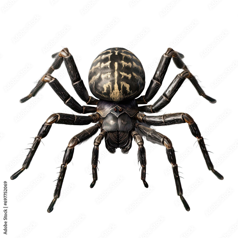 Spider transformed isolated on transparent background Spider transformed isolated on transparent background