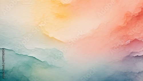 A blank watercolor paper texture background, offering a creative and artistic background for text or illustrations. Copy space.