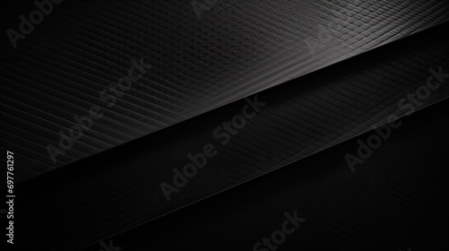 Abstract black background with carbon fiber and neon