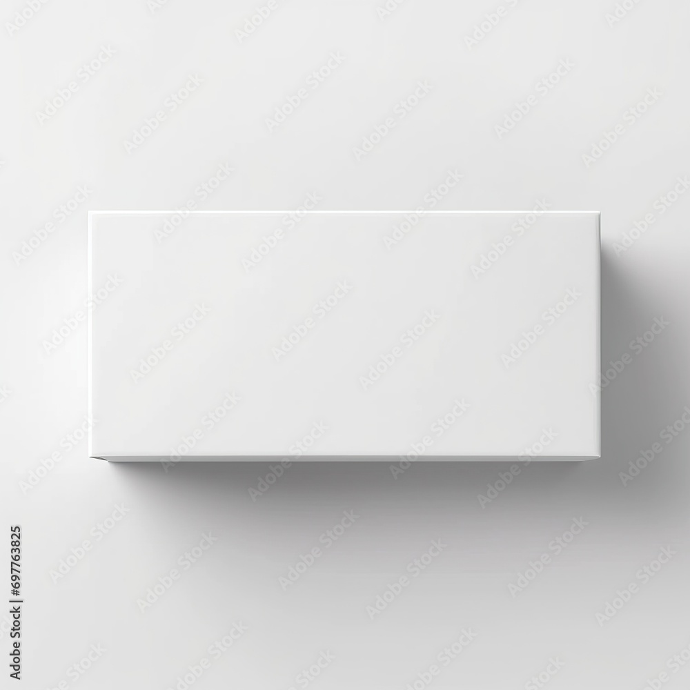 una caja blanca en medio de un plano blanco una caja blanca en medio de un plano blanco