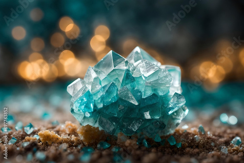 Gorgeous Orthorhombic Hemimorphite Crystalline Structure