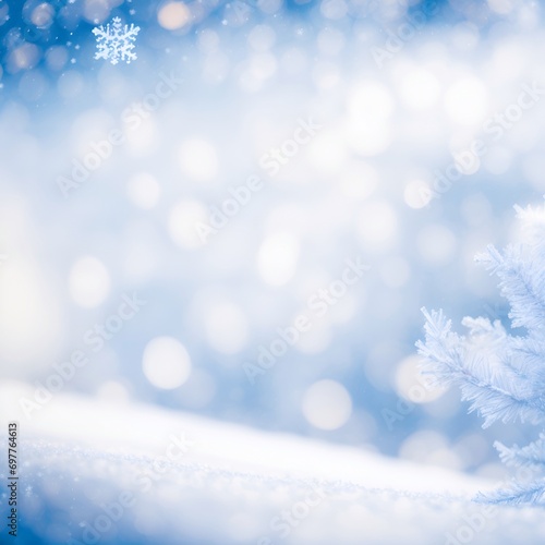 Frost background. AI generated illustration © vector_master
