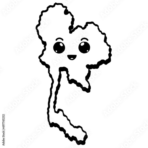 svg thailand land of smile doodle element set