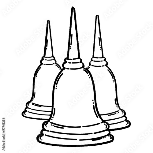 svg thailand land of smile doodle element set