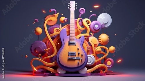 Music concept wallpaper or background