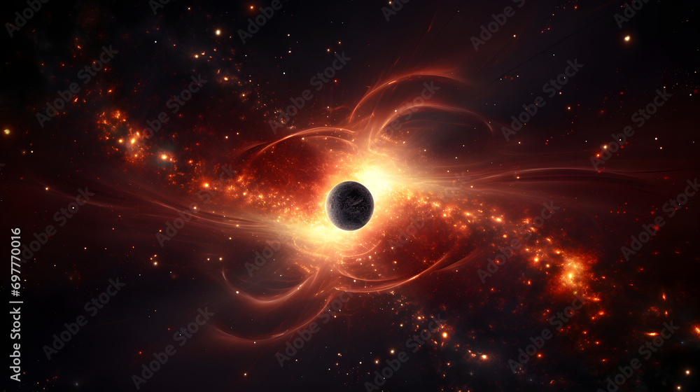 Abstract space black hole, space background Abstract space black hole, space background