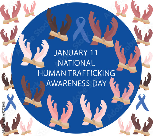 national human trafficking awareness day is celebrated every year on 11 January.
