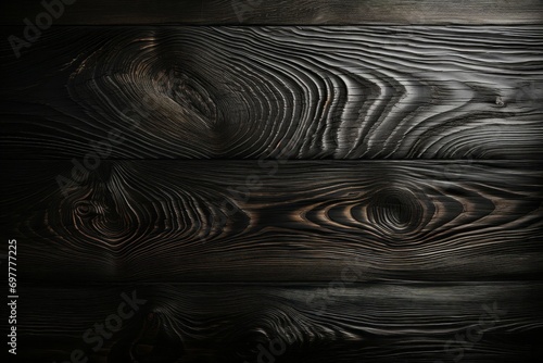 Rough textured surface of burnt wood boards. Background with copy space