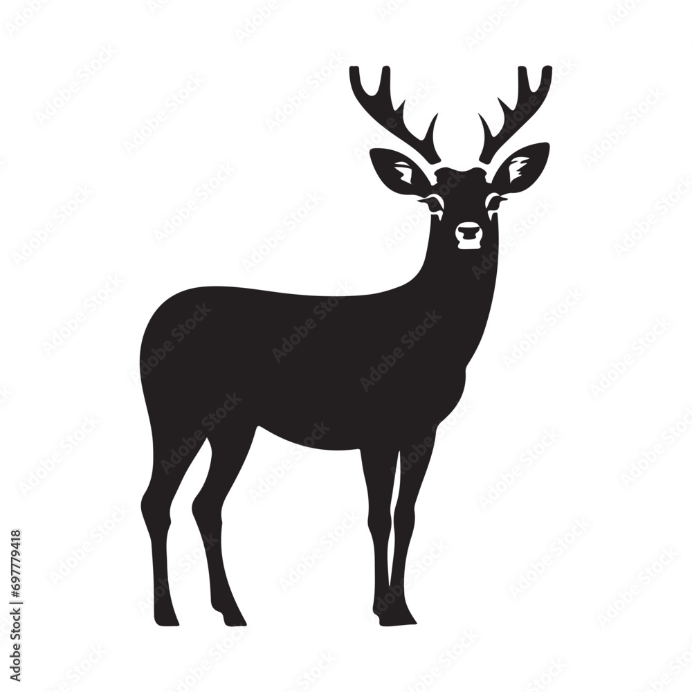 Fototapeta premium deer silhouette vector
