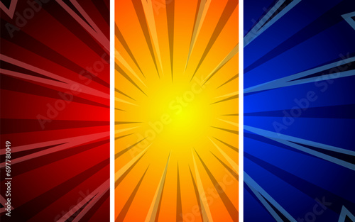 Blank colorful pop art comic background