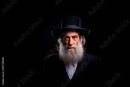 Half length rabbi portrait. photo