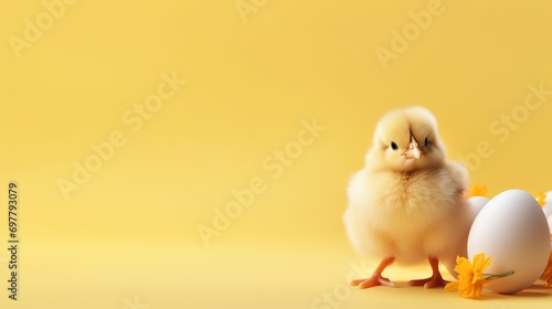 a close up of a chick