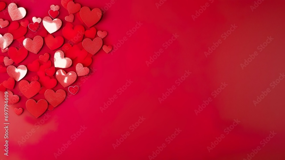 Red heart shaped Valentines Day background. Red heart shaped Valentines Day background.