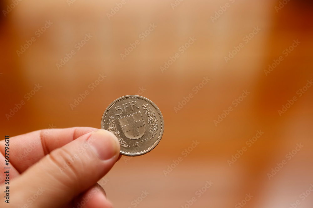 money from switzerland - currency five swiss francs money from switzerland - currency five swiss francs