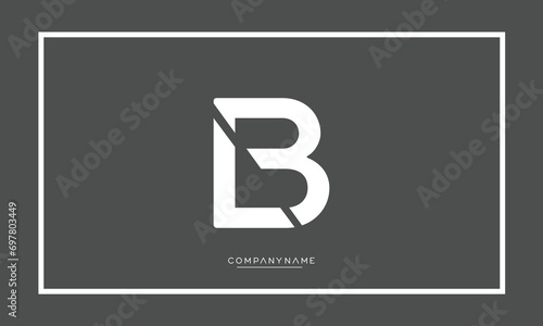 LB or BL Alphabet letters Logo Monogram