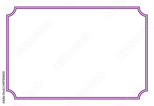 Border frame decoration vector label simple line corner for your photo and text and icons