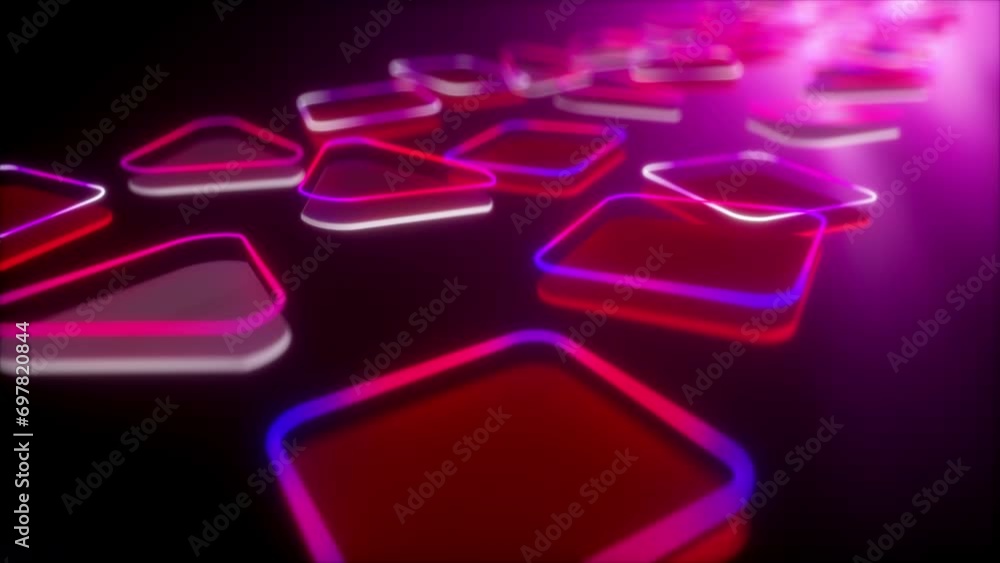 Neon Geometric Shapes Neon Geometric Shapes