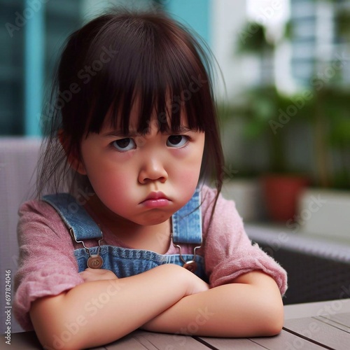 Annoyed Asian girl