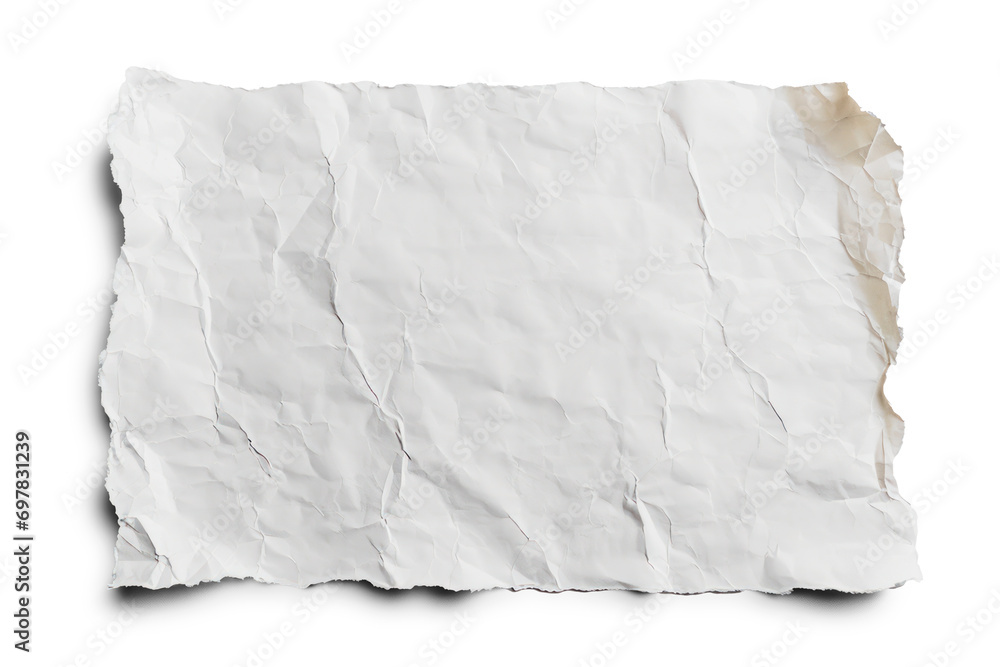 Crumpled White Paper Texture | Isolated on Transparent & White Background | PNG File with Transparency Crumpled White Paper Texture | Isolated on Transparent & White Background | PNG File with Transparency