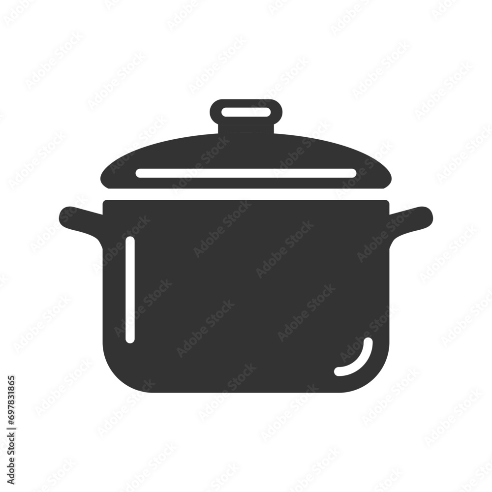 Cooking pot icon. Vector illustration Cooking pot icon. Vector illustration