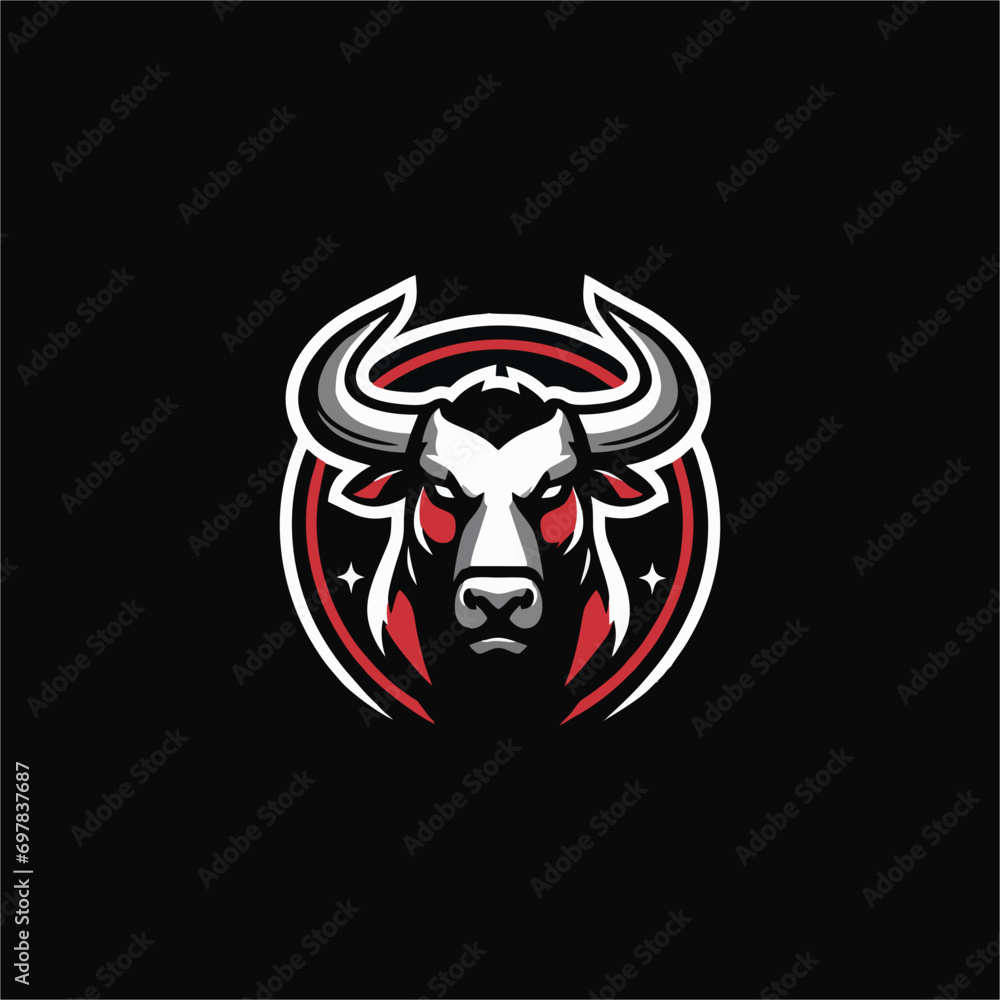 Bull mascot and symbol logo design inspiration