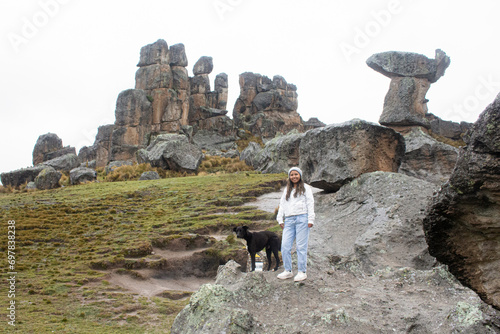The Huayllay Stone Forest is located in the district of Huayllay, province and department of Pasco.
Bright nature reserve with unique giant rocks in the shape of people, alpacas, elephants and much mo photo