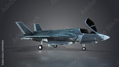 F 35 Lightning II Stealth Multi-Role Fighter Aircraft 360 View
