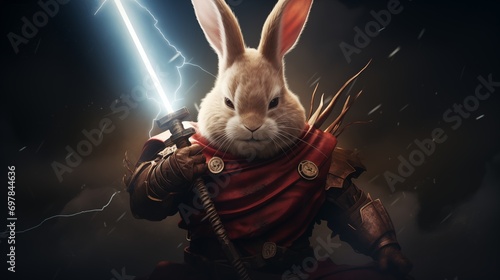 Super bunny super strong with lightning