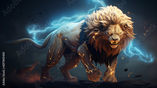 Super lion super strong with lightning