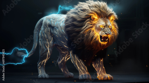 Super lion super strong with lightning