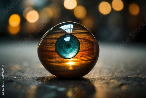 Magical Eye Stone with Eyeball Within a Beautiful Stone