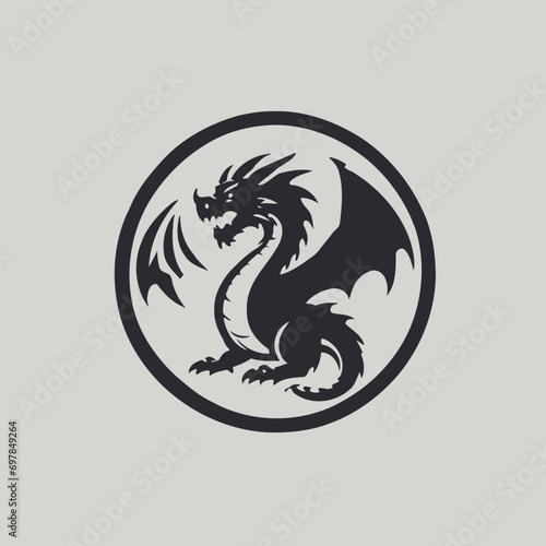 Dragon Logo EPS Format Design Very Cool