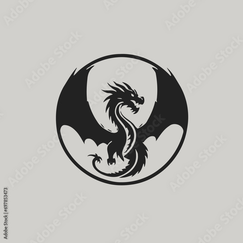 Dragon Logo EPS Format Design Very Cool