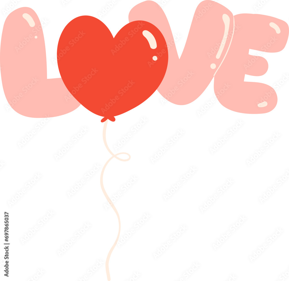 Love Heart shape balloon
